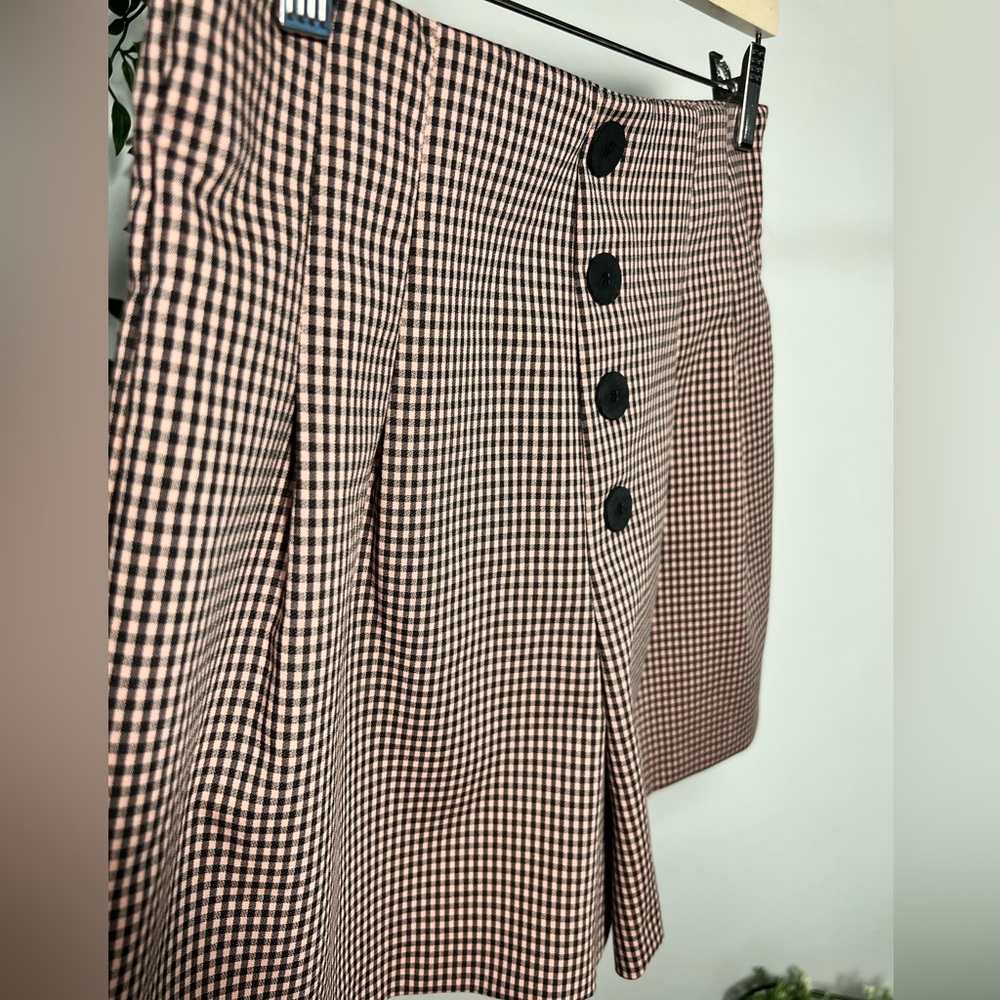 Zara Gingham Wide Shorts
